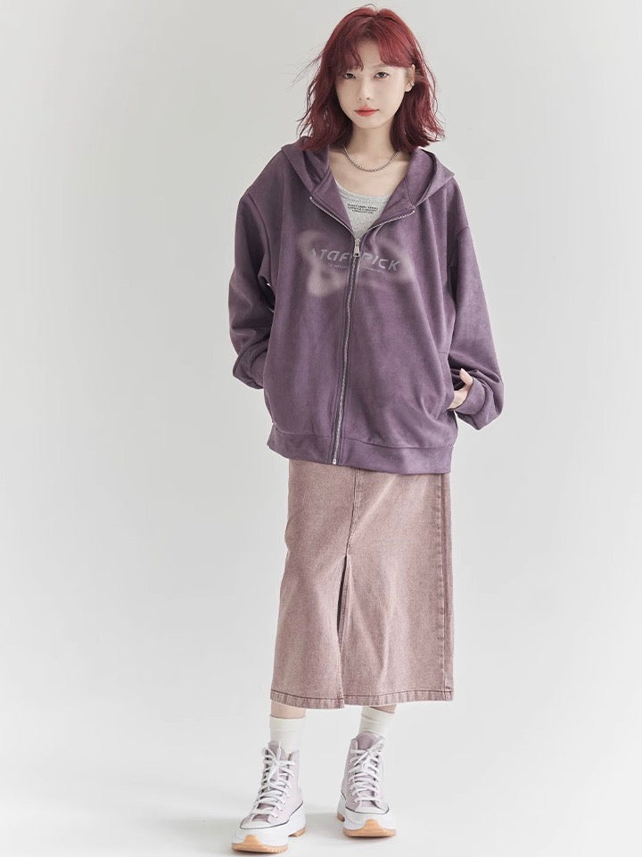 nu30 Loose Fit Front Logo Hoodie