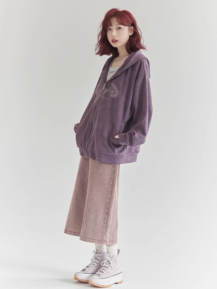 nu30 Loose Fit Front Logo Hoodie
