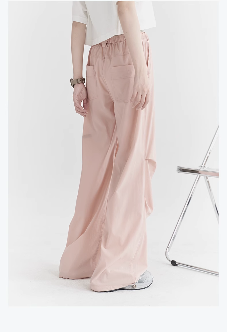 nu28 Pleated Loose Straight Casual Pants