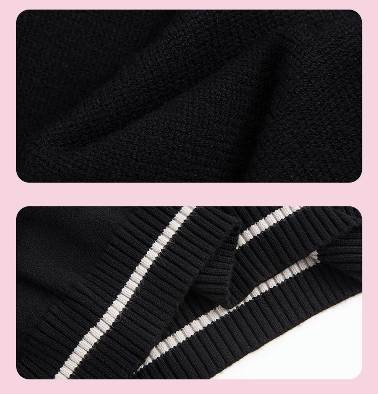 nu34 Large V-neck loose sweater