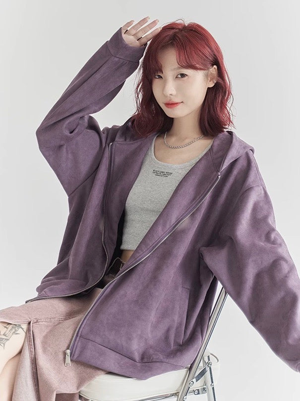 nu30 Loose Fit Front Logo Hoodie