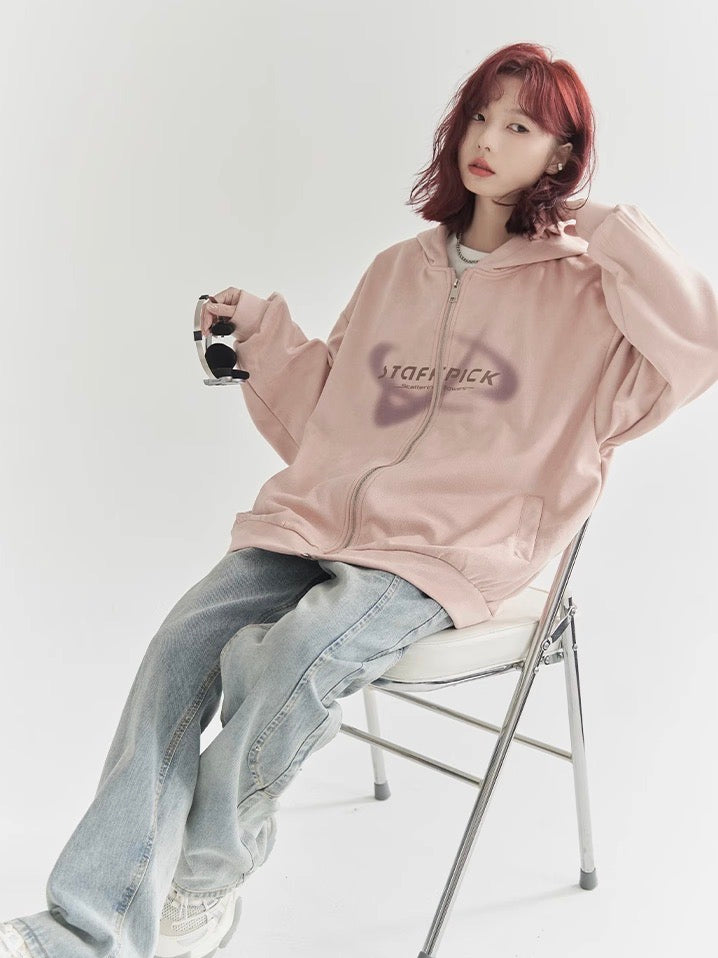 nu30 Loose Fit Front Logo Hoodie