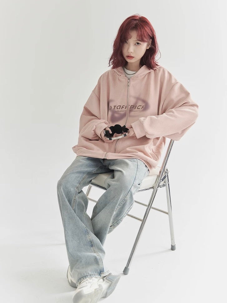 nu30 Loose Fit Front Logo Hoodie