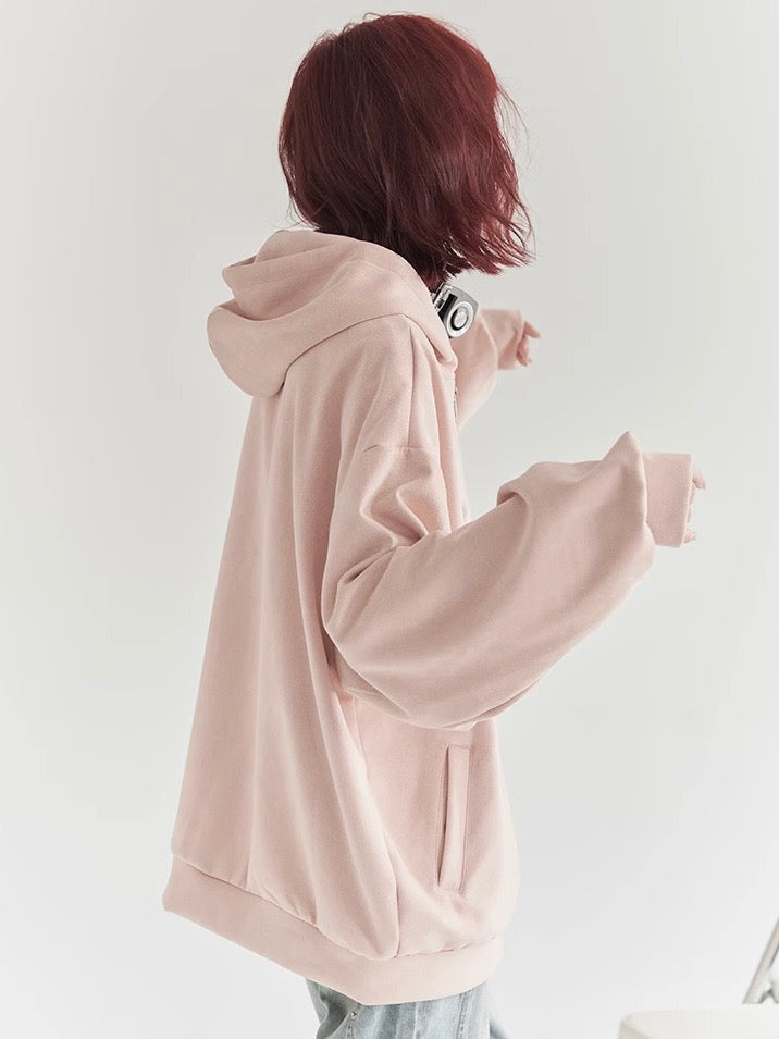 nu30 Loose Fit Front Logo Hoodie