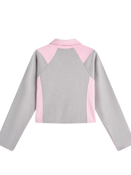 nu25 Stand collar logo embrem track suit
