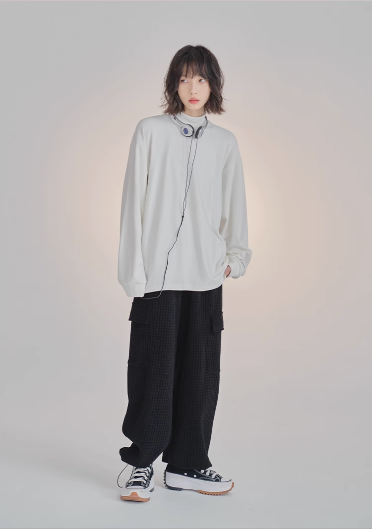 nu36 Half turtleneck long-sleeved T-shirt