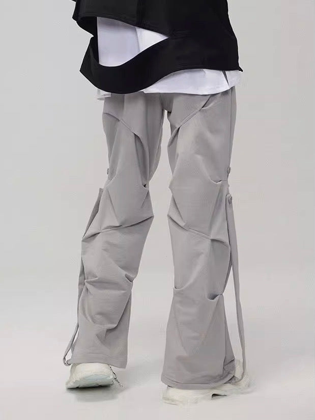 nu08 vibe pleated casual trousers