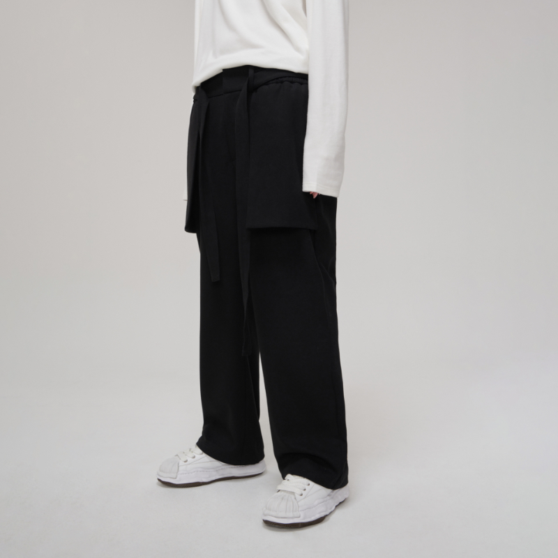 nu11 Unisex stretchy waist wool trousers