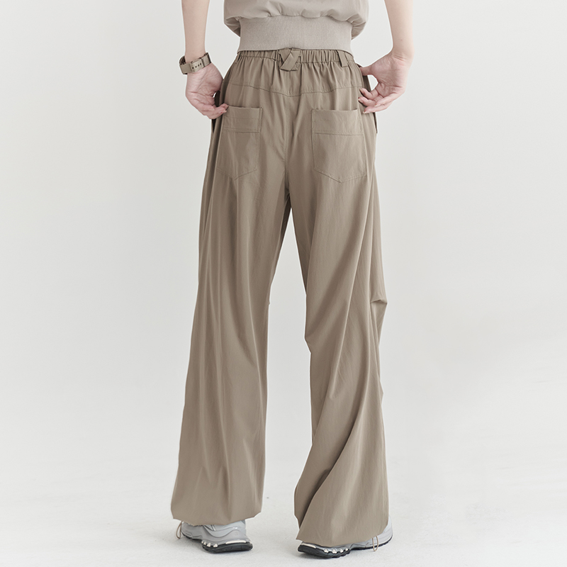 nu28 Pleated Loose Straight Casual Pants