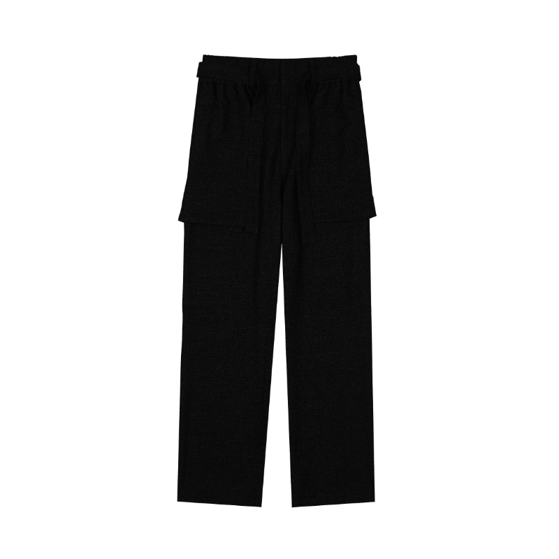 nu11 Unisex stretchy waist wool trousers
