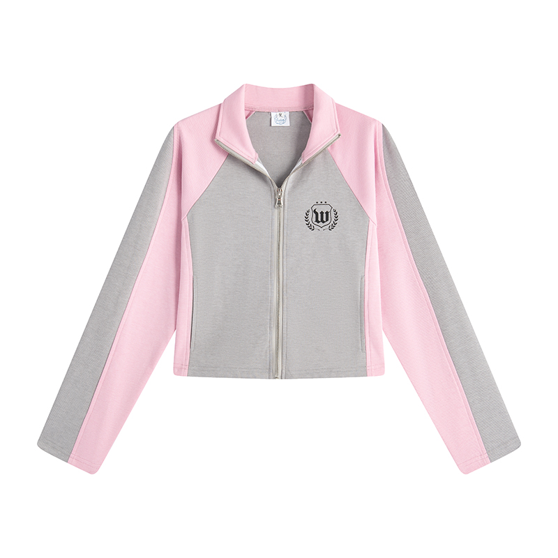 nu25 Stand collar logo embrem track suit