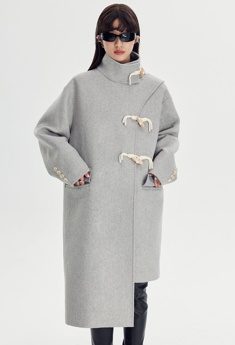 nu120 Mid-length double-sided wool coat