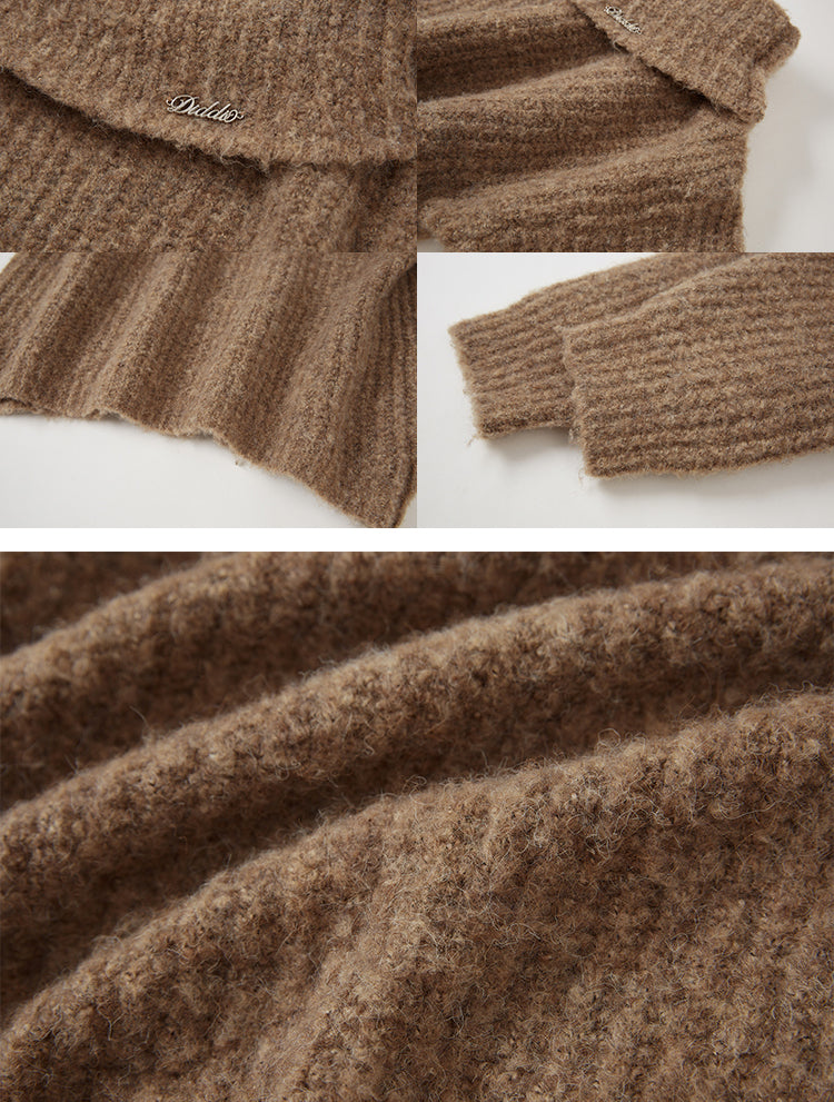 nu103 Lazy one-houlder sweater