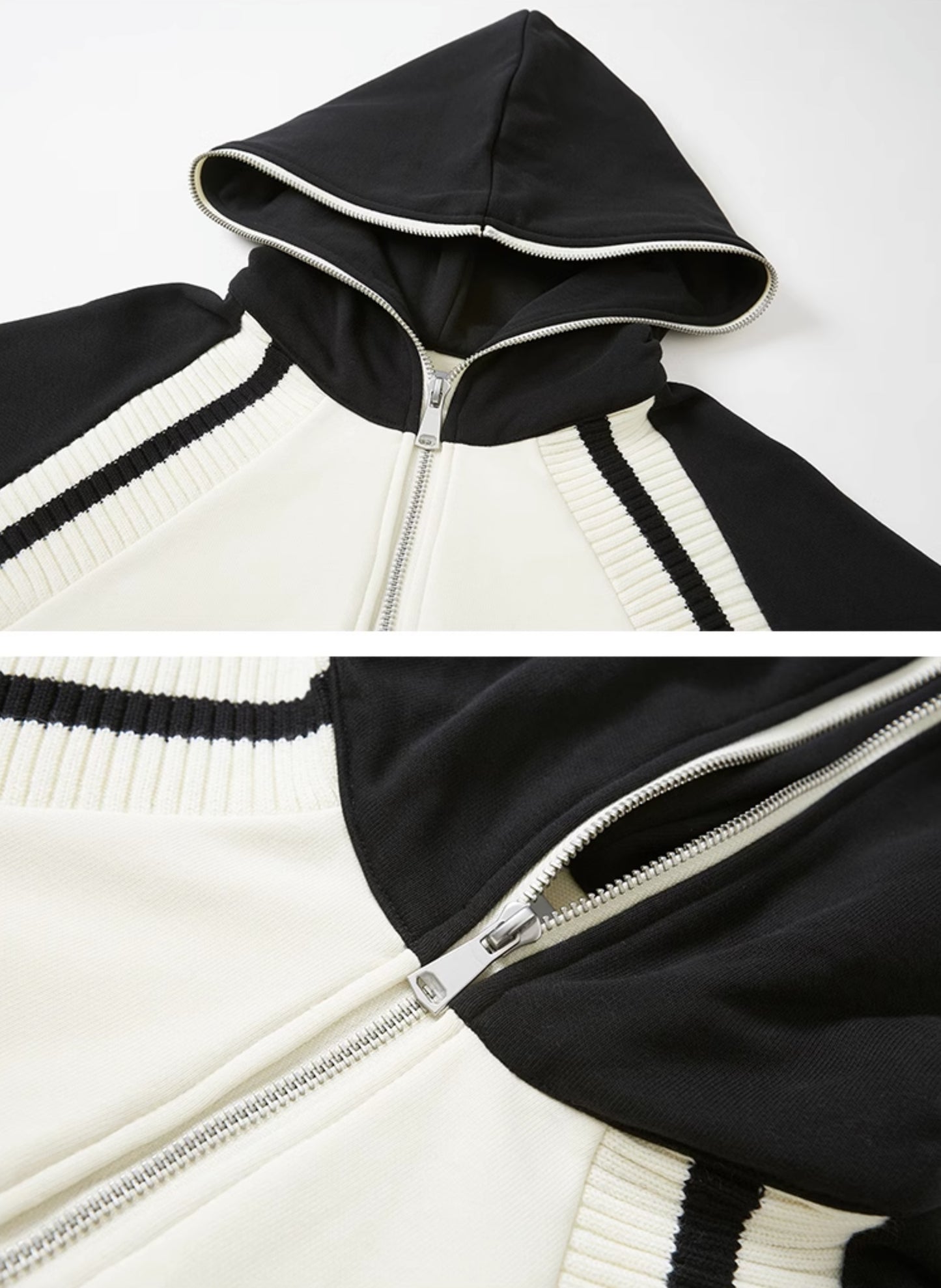 nu150 Bicolor sweatshirt + skirt two-piece set