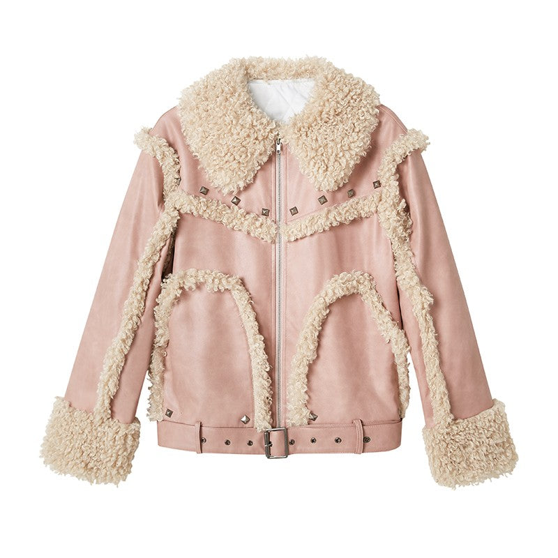 nu92 Retro Riveted Chamois Leather Jacket