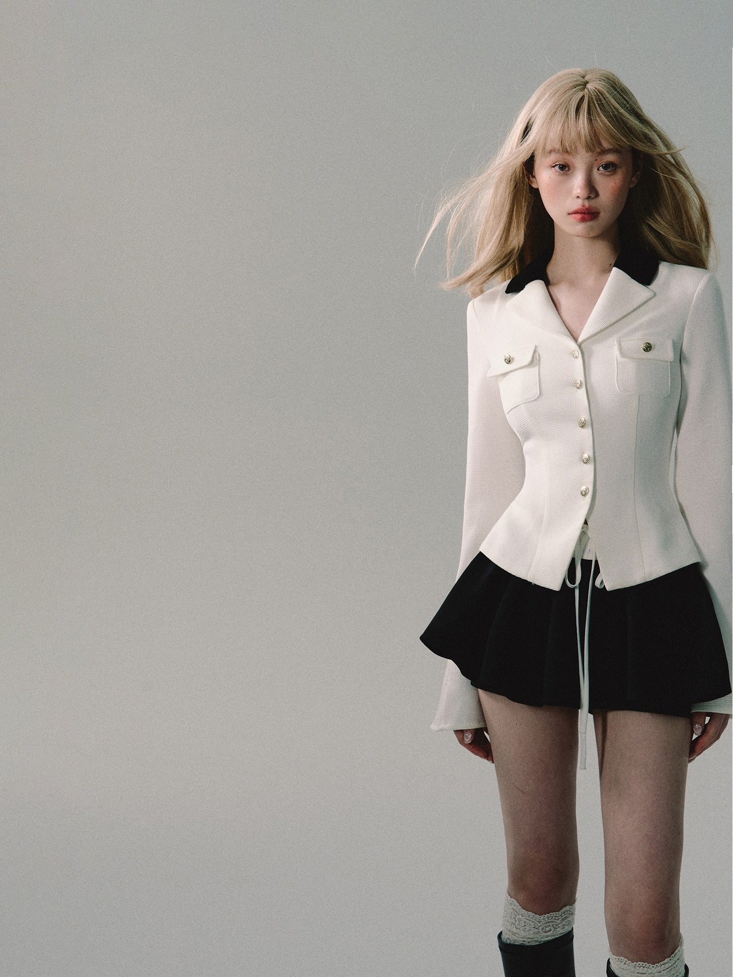 nu330 "Aden's Tears" Xiaoxiang Style High-Quality Short Jacket