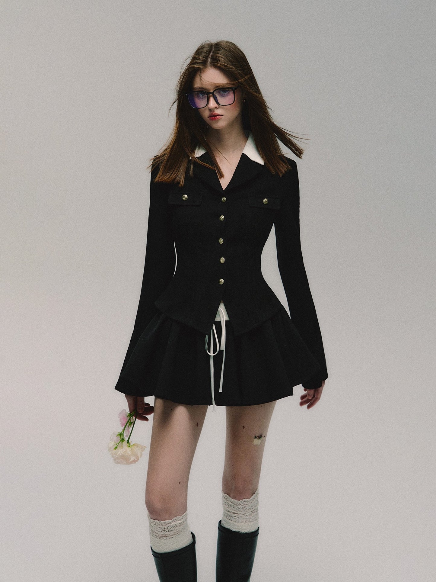 nu330 "Aden's Tears" Xiaoxiang Style High-Quality Short Jacket