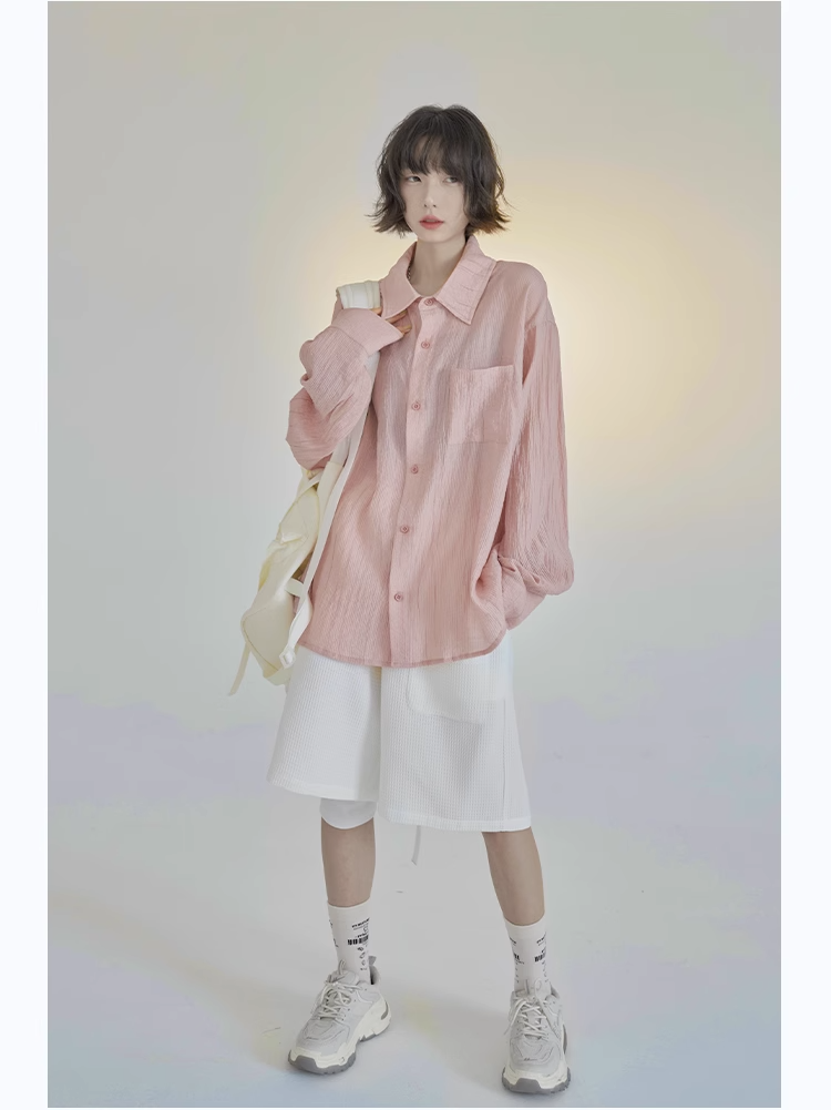 nu40 Sun protection loose casual shirt