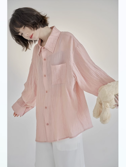 nu40 Sun protection loose casual shirt