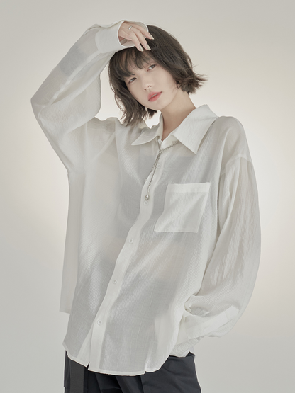 nu40 Sun protection loose casual shirt