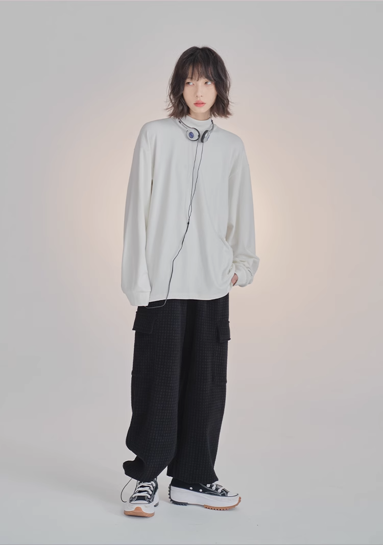 nu36 Half turtleneck long-sleeved T-shirt 