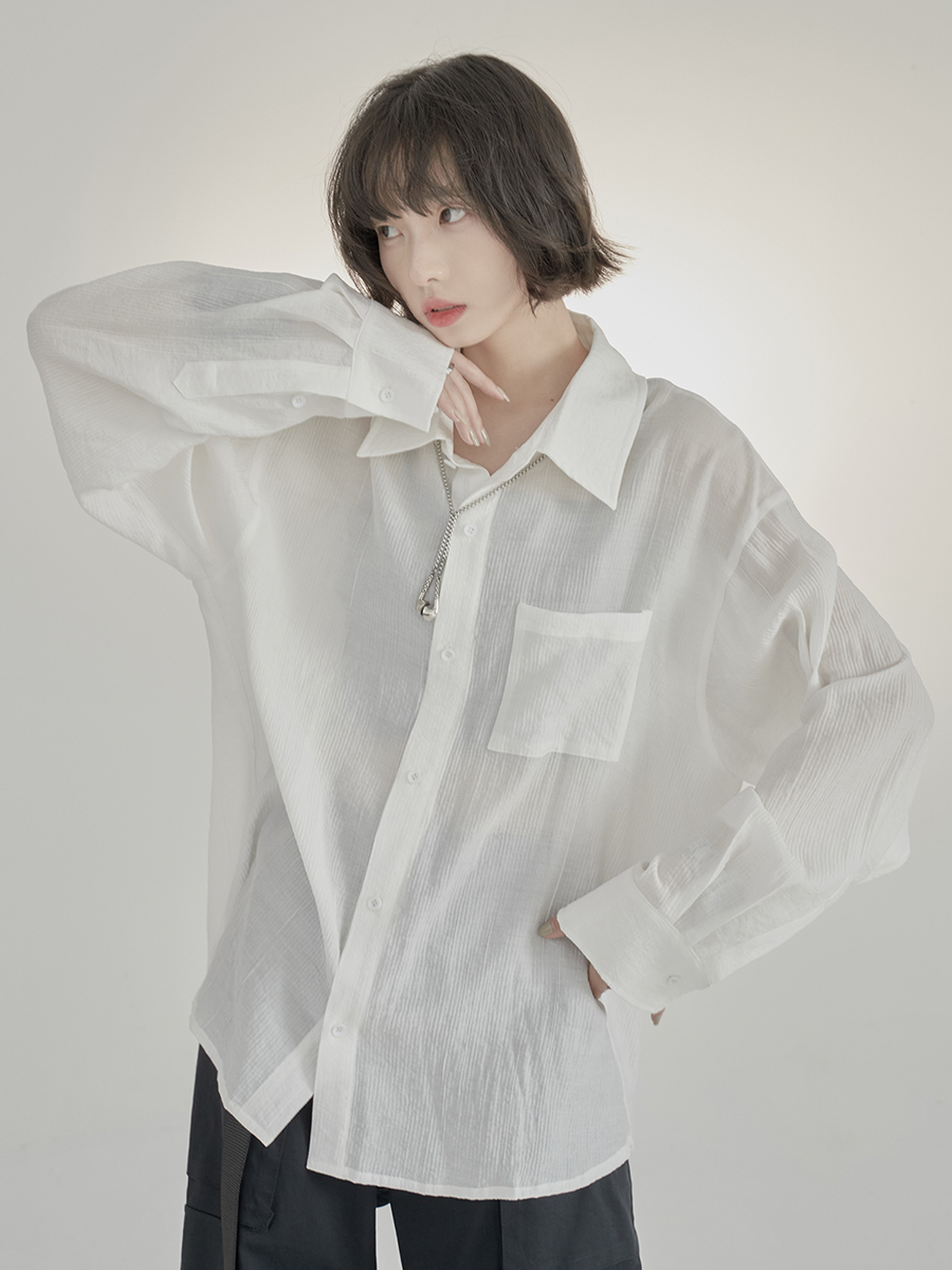 nu40 Sun protection loose casual shirt