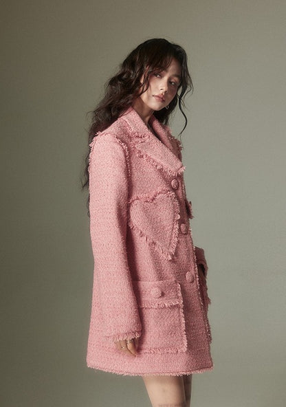 nu151 Half length pink design jacket