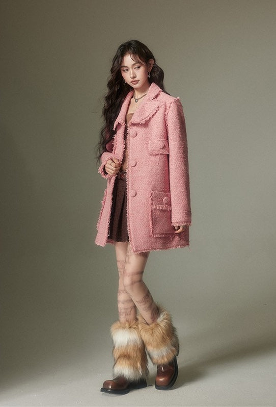 nu151 Half length pink design jacket