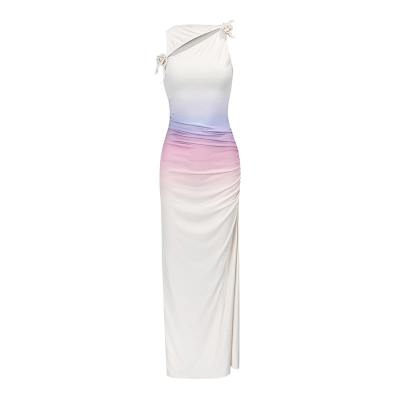 nu189 "The Ritual in the Water" Flat Shoulder Sleeveless Dress