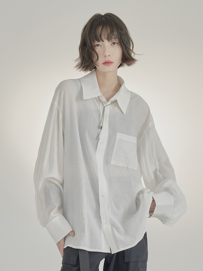 nu40 Sun protection loose casual shirt