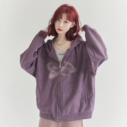 nu30 Loose Fit Front Logo Hoodie 