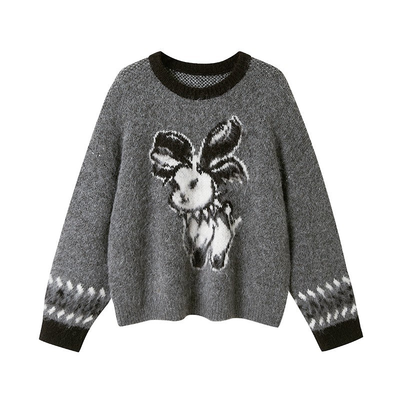 nu85 Flying Rabbit Pullover Sweater