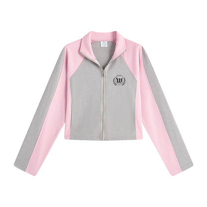 nu25 Stand collar logo embrem track suit 