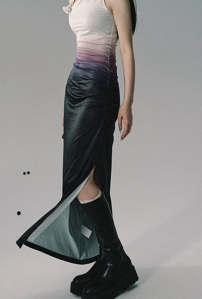 nu189 "The Ritual in the Water" Flat Shoulder Sleeveless Dress