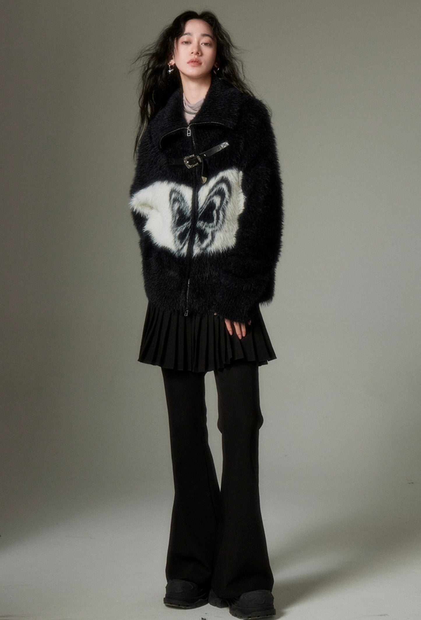 nu88 Butterfly Mink Knitted Cardigan