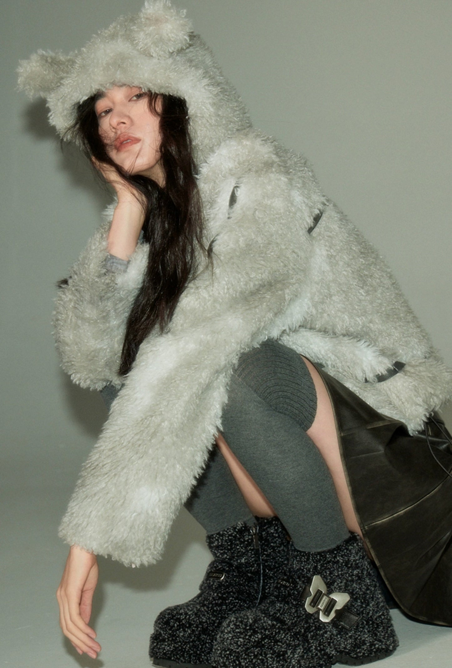 nu94 Antelope Eco-Friendly Fur Coat