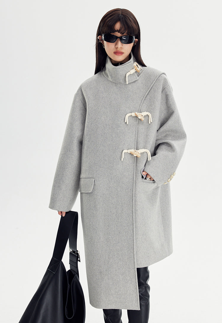 nu120 Mid-length double-sided wool coat