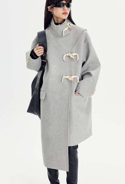 nu120 Mid-length double-sided wool coat