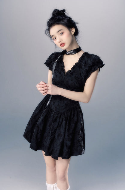 nu212 "Angel's Flaw" v-neck tea break dress