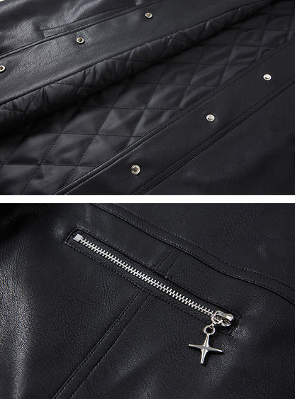 nu100 Quilted Trench Leather Coat