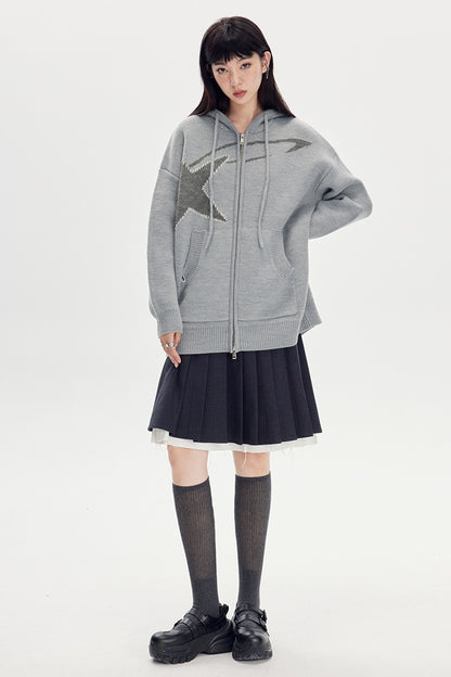 nu156 Wool mix street hoodie