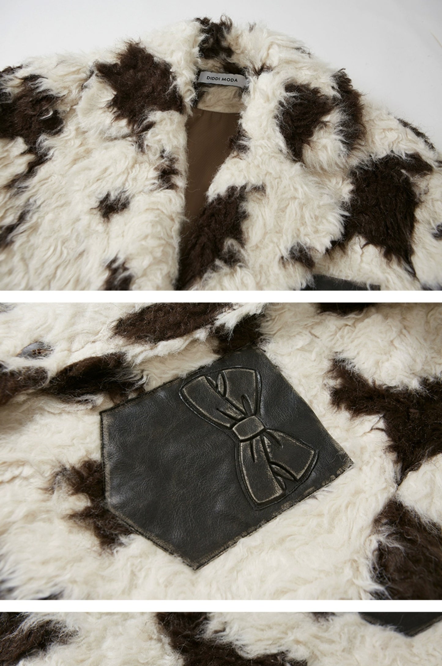 nu90 Animal Print Eco-Friendly Fur Jacket