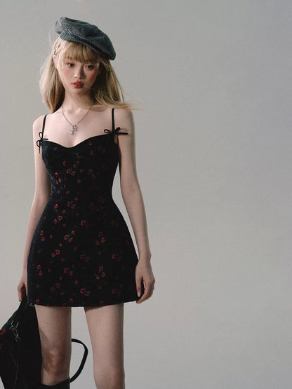 nu249 "Honeysuckle Elixir" Christmas Flower Suspender Dress