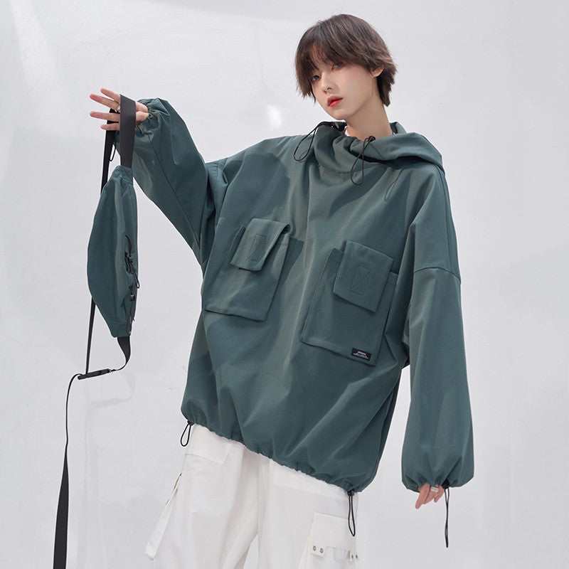 nu53  Unified color Tech jacket + Chest bag