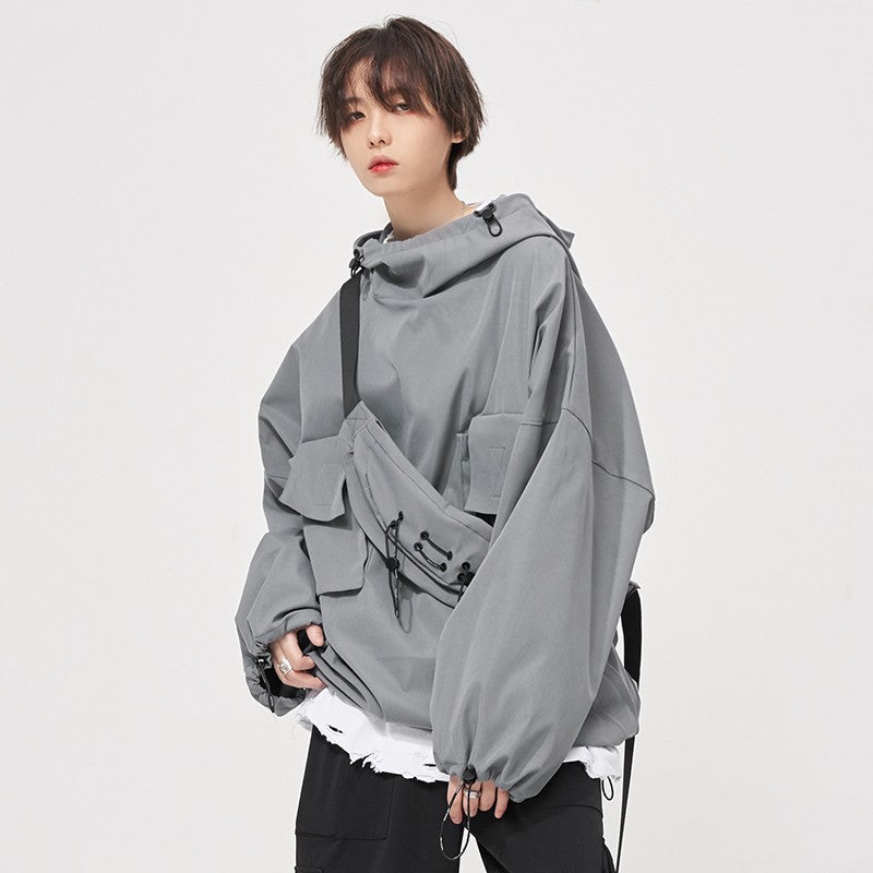 nu53  Unified color Tech jacket + Chest bag