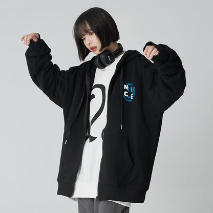 nu56 Oversized Zip Hoodie