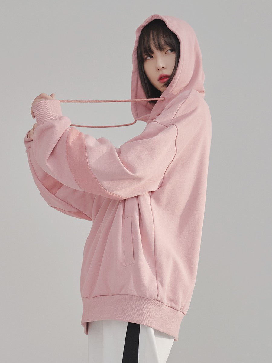 nu60 Bicolor Design Sleeve Hoodie