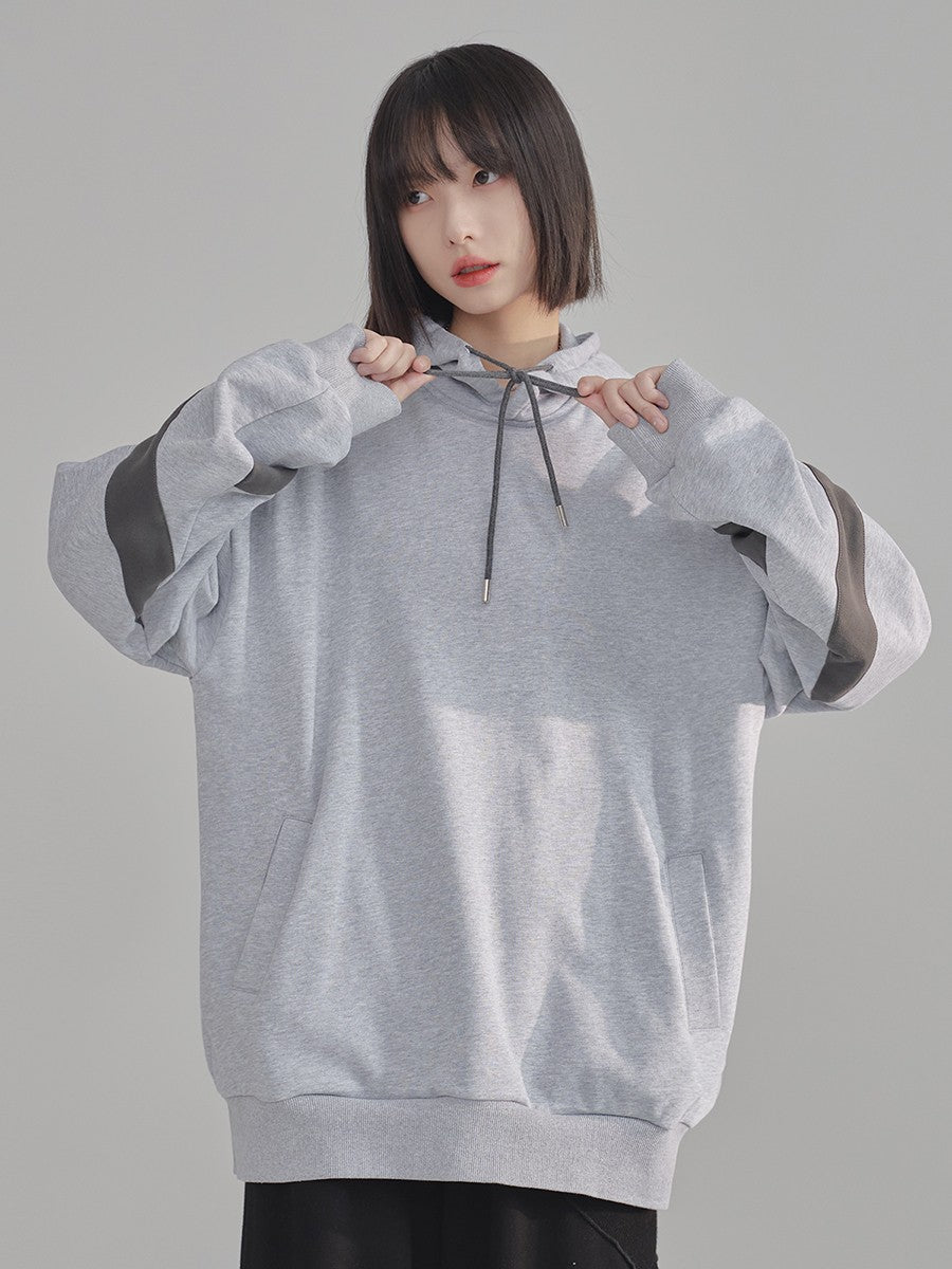 nu60 Bicolor Design Sleeve Hoodie