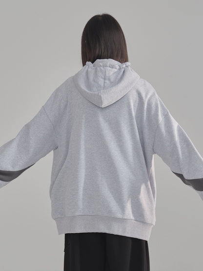 nu60 Bicolor Design Sleeve Hoodie