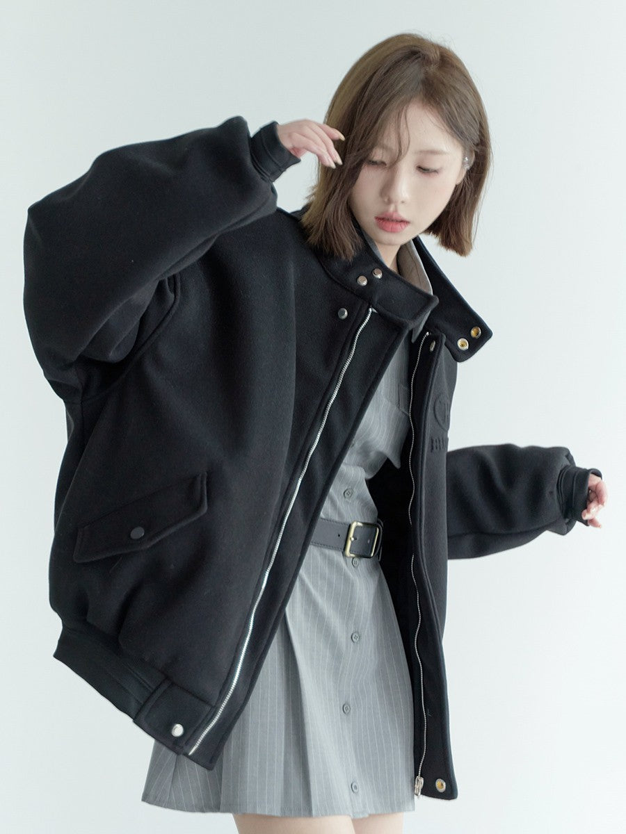 nu63 Stand Collar Cotton Jacket